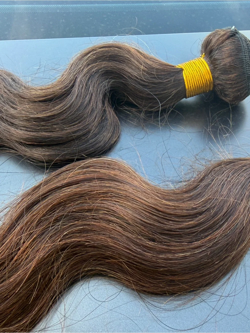 22 inch Natural Wavy Brown Women’s Hair Extensions - 2 Pack